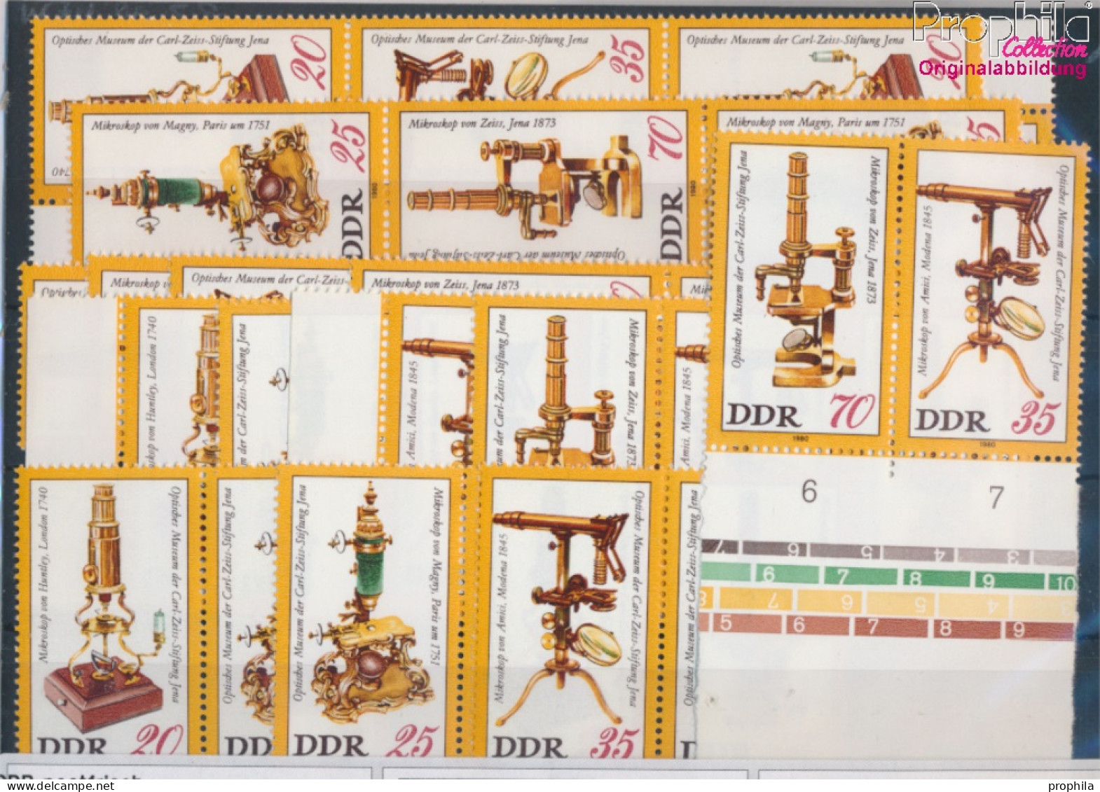 DDR WZd459-WZd466, SZd210-SZd217 (kompl.Ausg.) Postfrisch 1980 Carl Zeiss Stift. (10393375 - Neufs