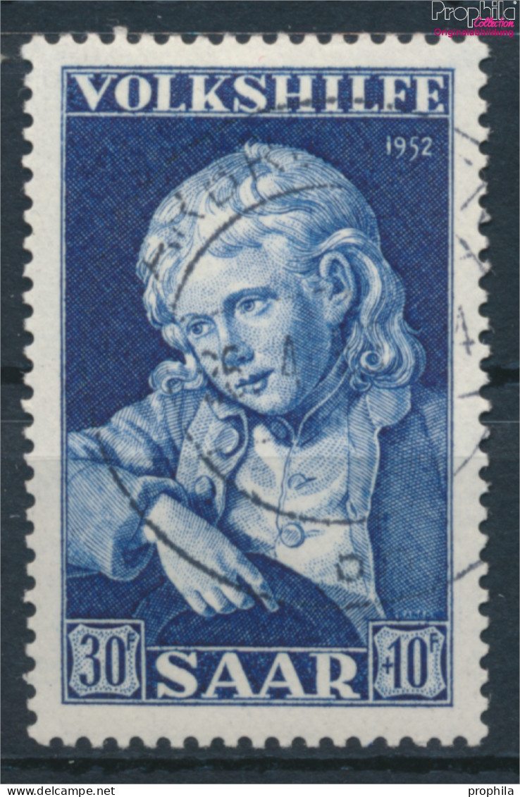 Saarland 340 Gestempelt 1952 Volkshilfe: Gemälde (III) (10377614 - Gebraucht