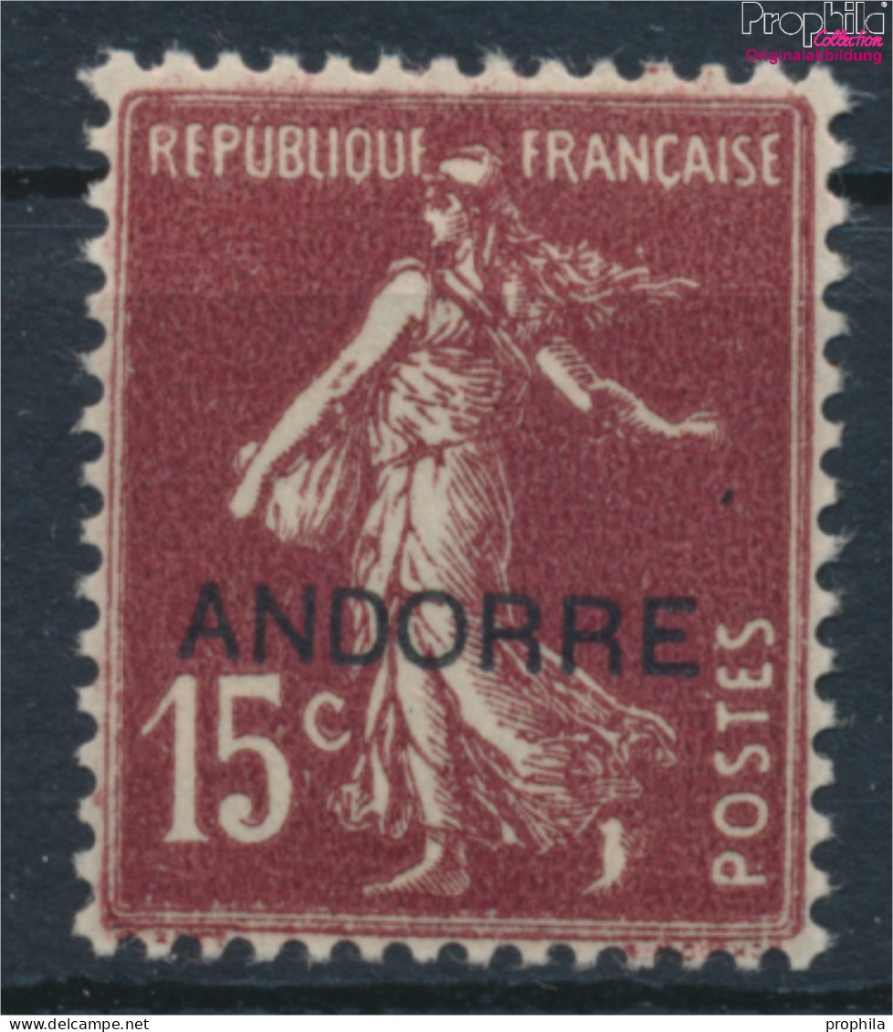 Andorra - Französische Post 7 Postfrisch 1931 Aufdruckausgabe (10368779 - Ongebruikt