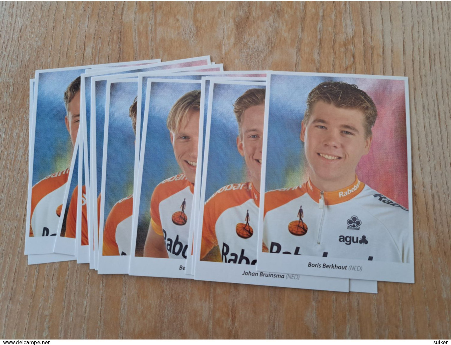 17  Cartes  Officielles  Rabobank Development Team  1997 - Ciclismo