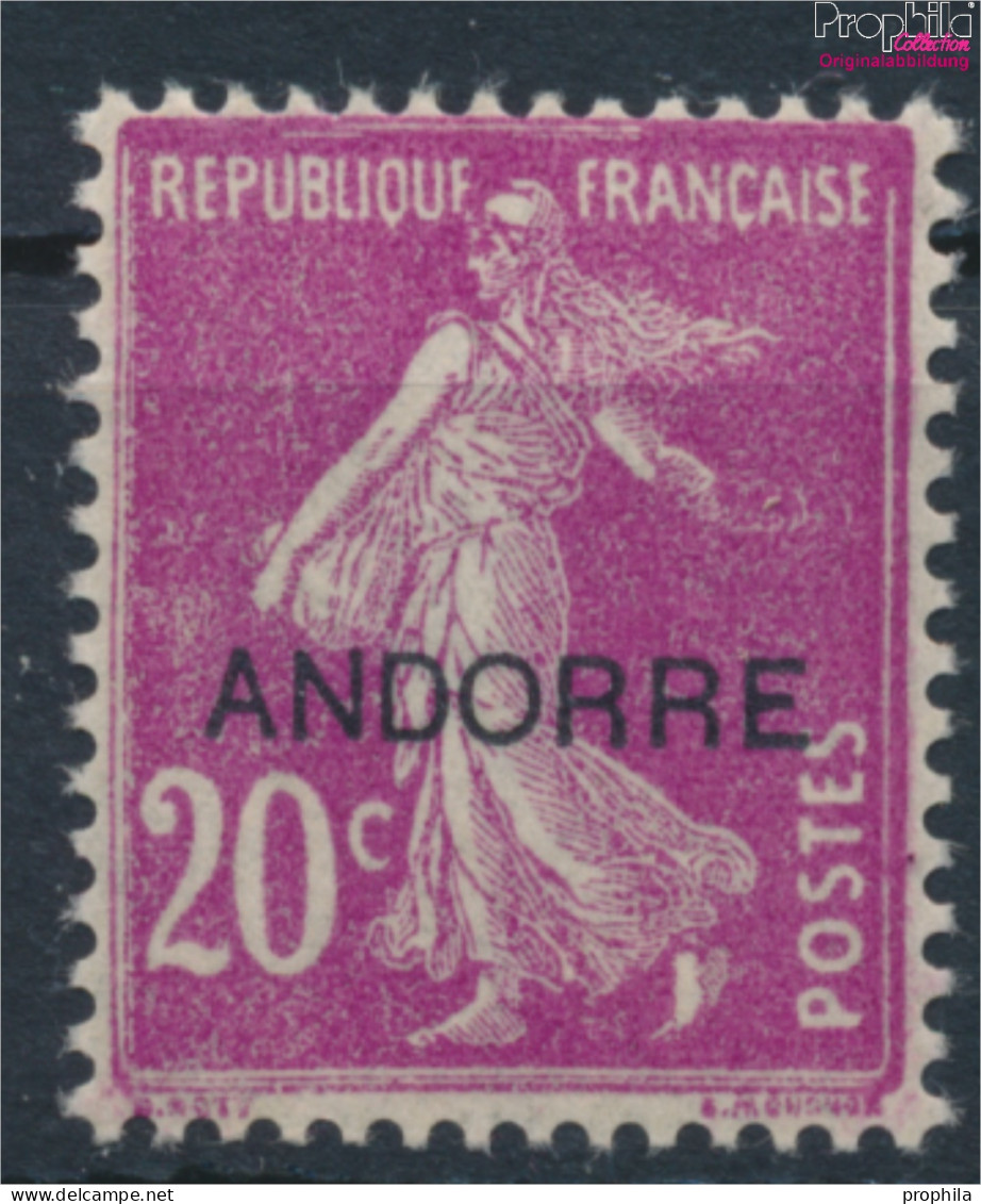 Andorra - Französische Post 8 Postfrisch 1931 Aufdruckausgabe (10368780 - Unused Stamps