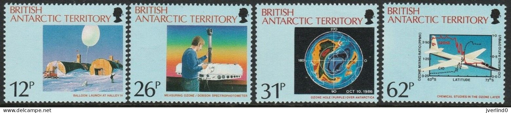 British Antarctic Territory 1991 Ozon Hole Complete Set MNH - Unused Stamps