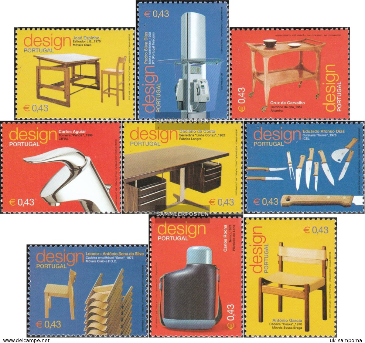 Portugal 2738-2746 (complete Issue) Unmounted Mint / Never Hinged 2003 Portugiesisches Design - Unused Stamps