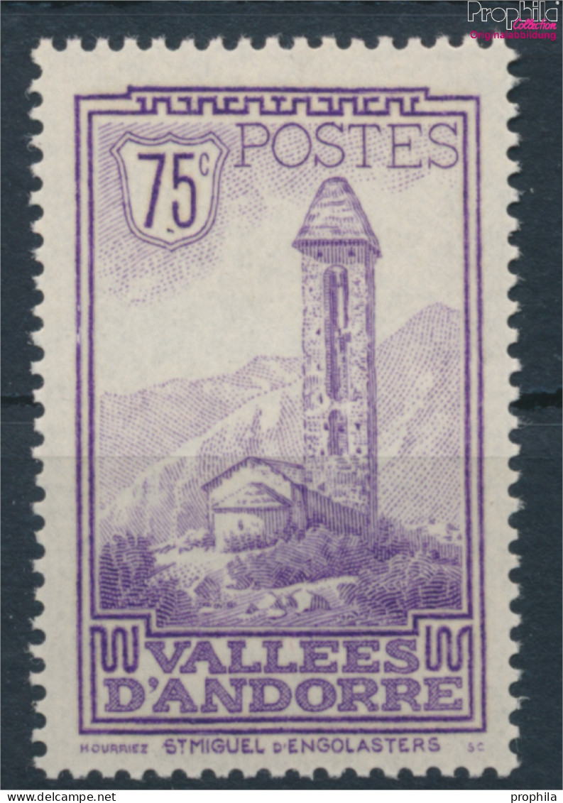 Andorra - Französische Post 37 Postfrisch 1932 Landschaften (10368773 - Nuevos