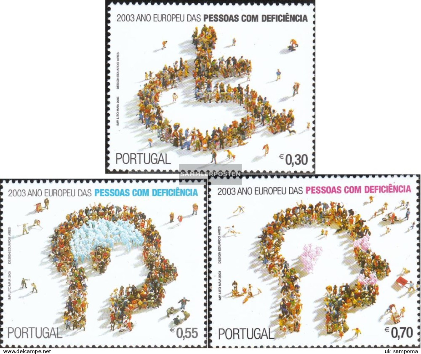Portugal 2650-2652 (complete Issue) Unmounted Mint / Never Hinged 2003 Year The Behintheten - Unused Stamps