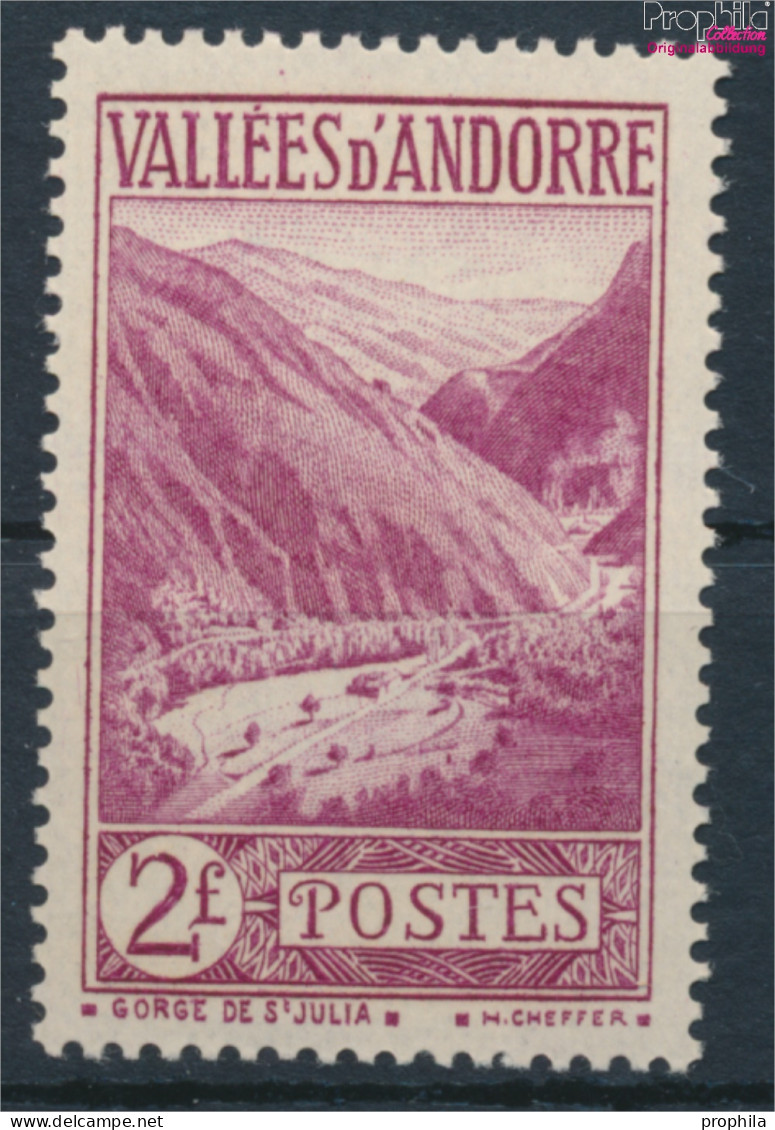 Andorra - Französische Post 43 Postfrisch 1932 Landschaften (10368770 - Nuovi