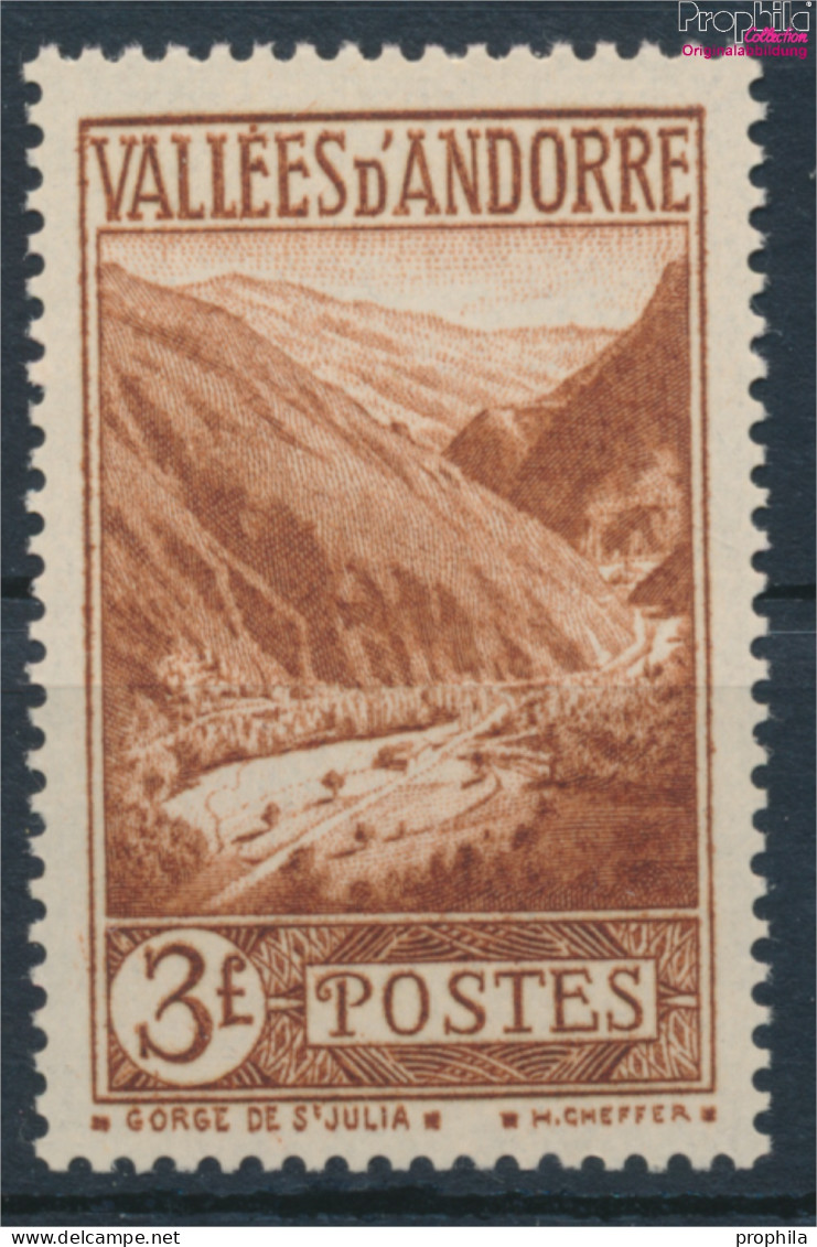 Andorra - Französische Post 44 Postfrisch 1932 Landschaften (10368769 - Ungebraucht