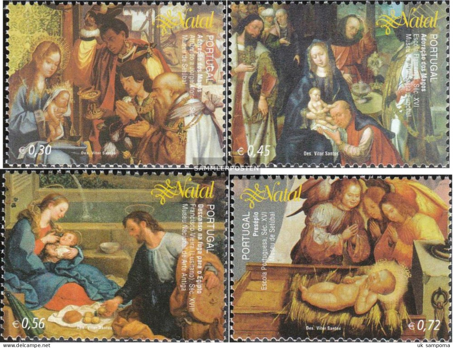 Portugal 2878-2881 (complete Issue) Unmounted Mint / Never Hinged 2004 Christmas - Unused Stamps