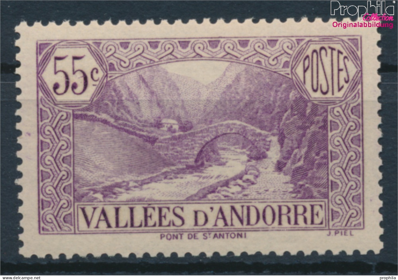 Andorra - Französische Post 62 Postfrisch 1937 Landschaften (10368410 - Unused Stamps