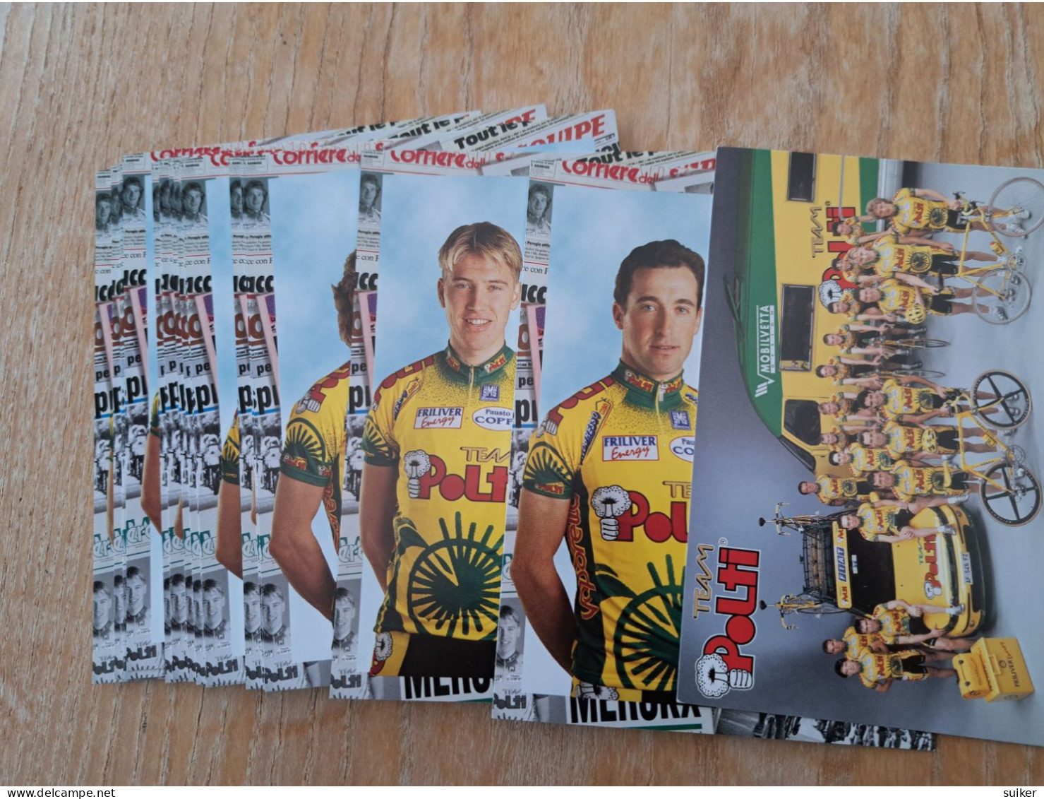 20  Cartes  Officielles  Polti   1997 - Cyclisme