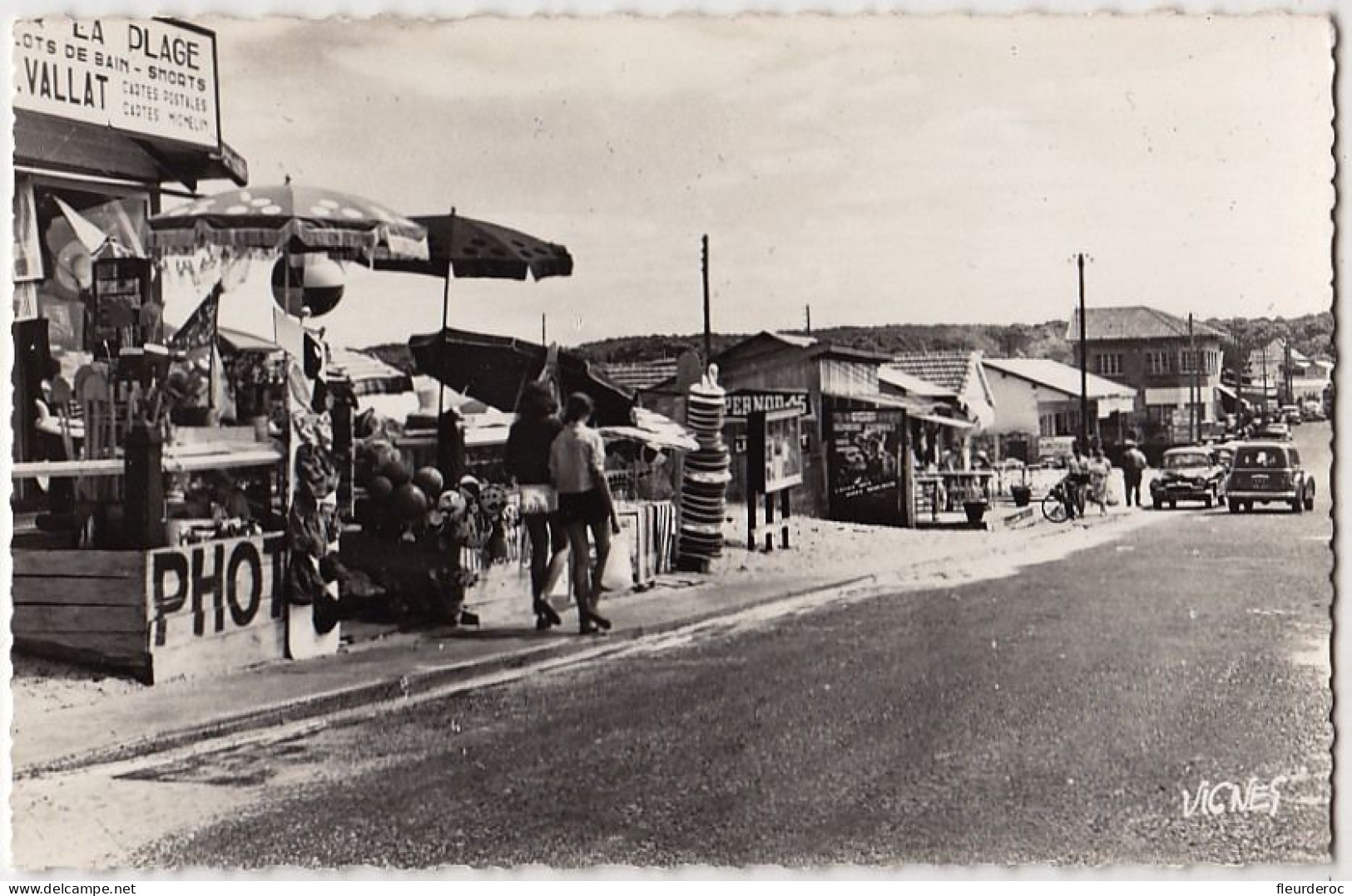 40 - L55136CPSM - BISCAROSSE - BISCARROSSE - Avenue De L'ocean, Magasin, Photo VIGNES - Parfait état - LANDES - Biscarrosse