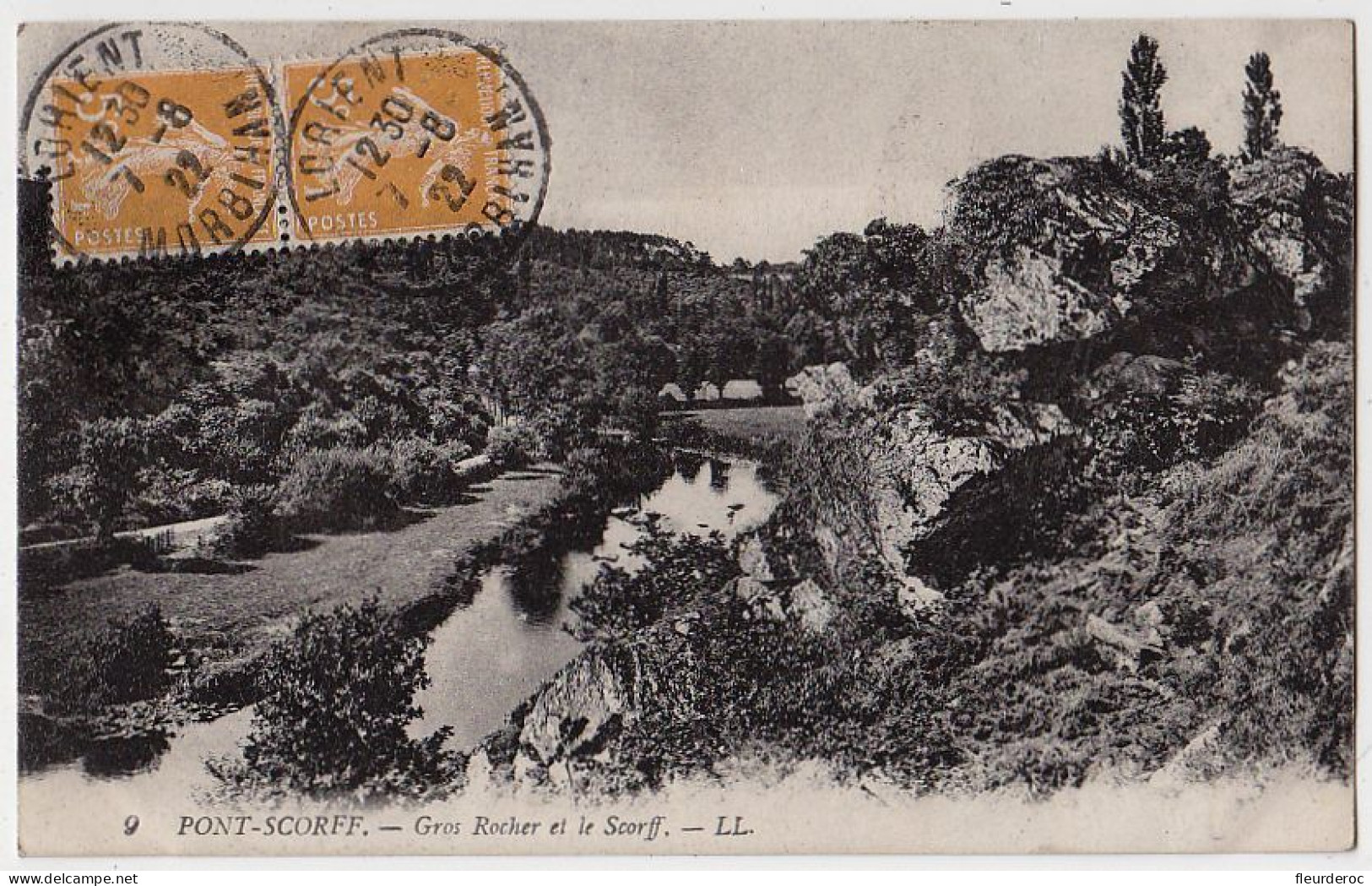 56 - B55518CPA - PONT SCORFF - Gros Rocher Et Le Scorff - Très Bon état - MORBIHAN - Pont Scorff