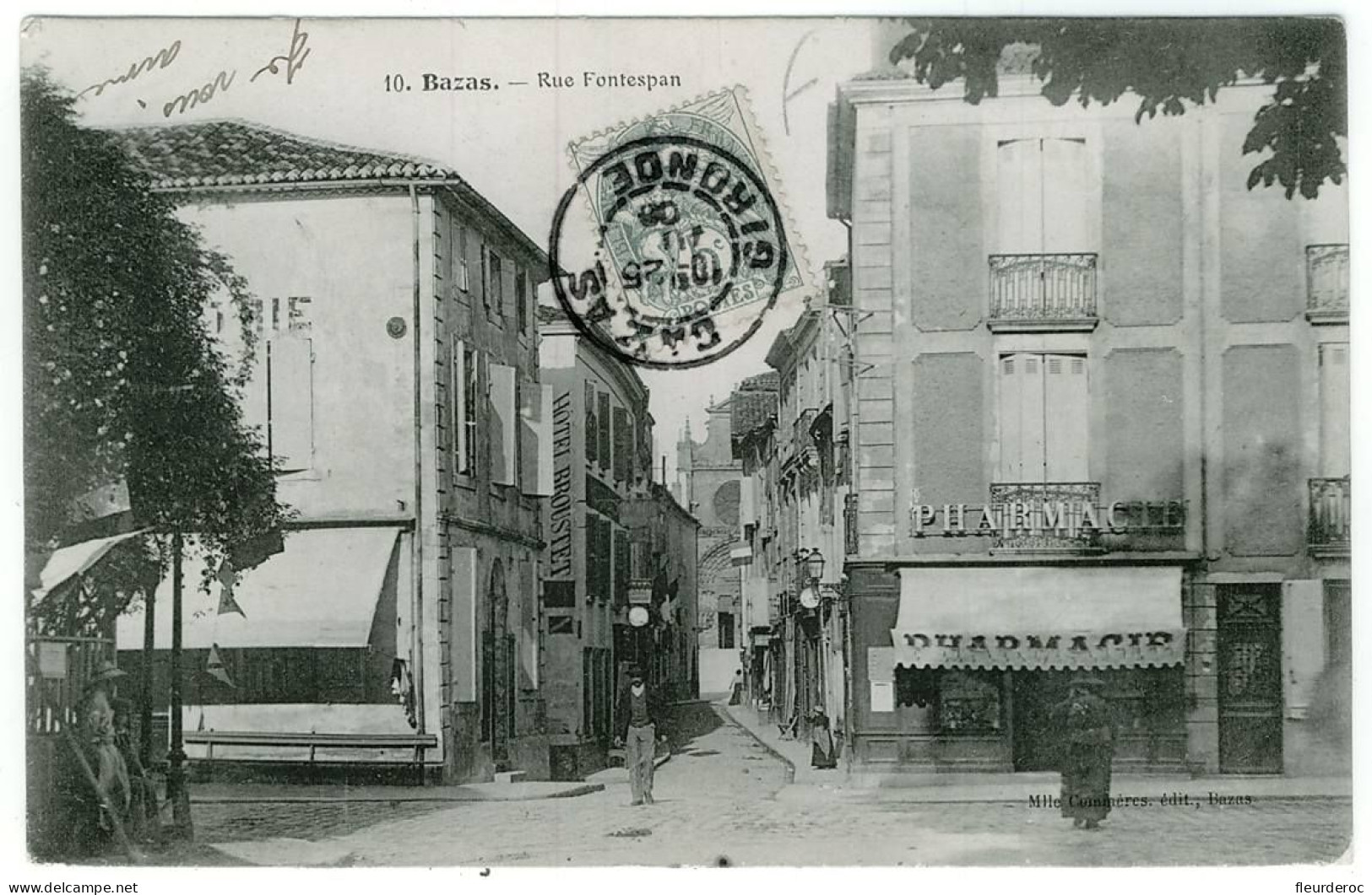 33 - CB51422CPA - BAZAS - Rue Fondespan - Très Bon état - GIRONDE - Bazas