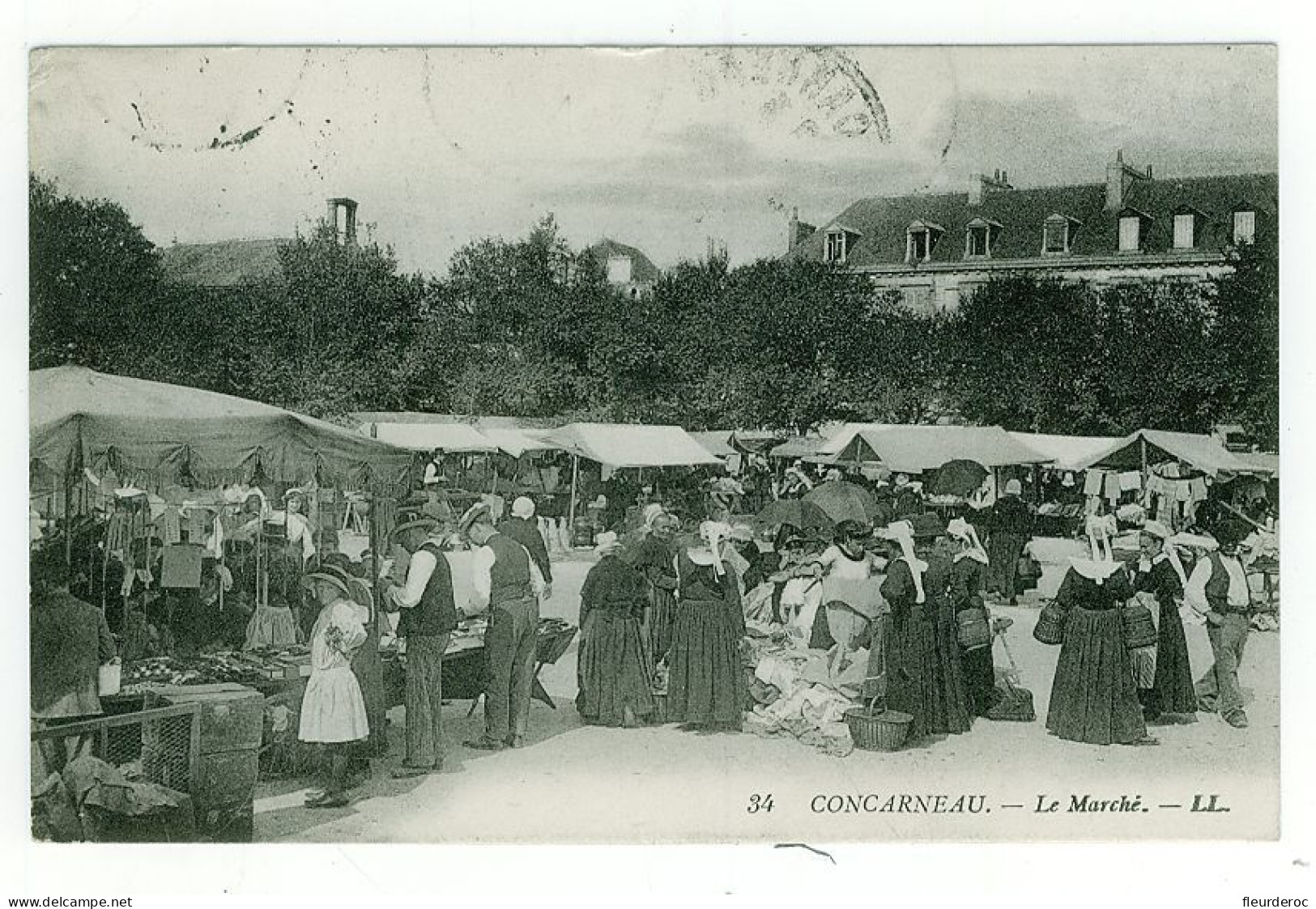 29 - T50590CPA - CONCARNEAU - Le Marché - Bon état - FINISTERE - Concarneau