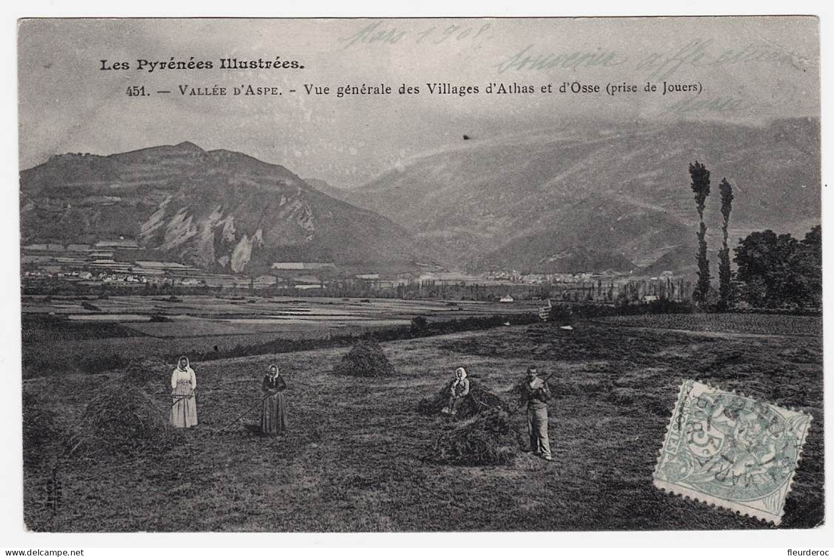 64 - B57414CPA - ATHAS - OSSE - ASPE - Vue Generale Prise De Jouers -  Fenaison - Très Bon état - PYRENEES-ATLANTIQUES - Autres & Non Classés