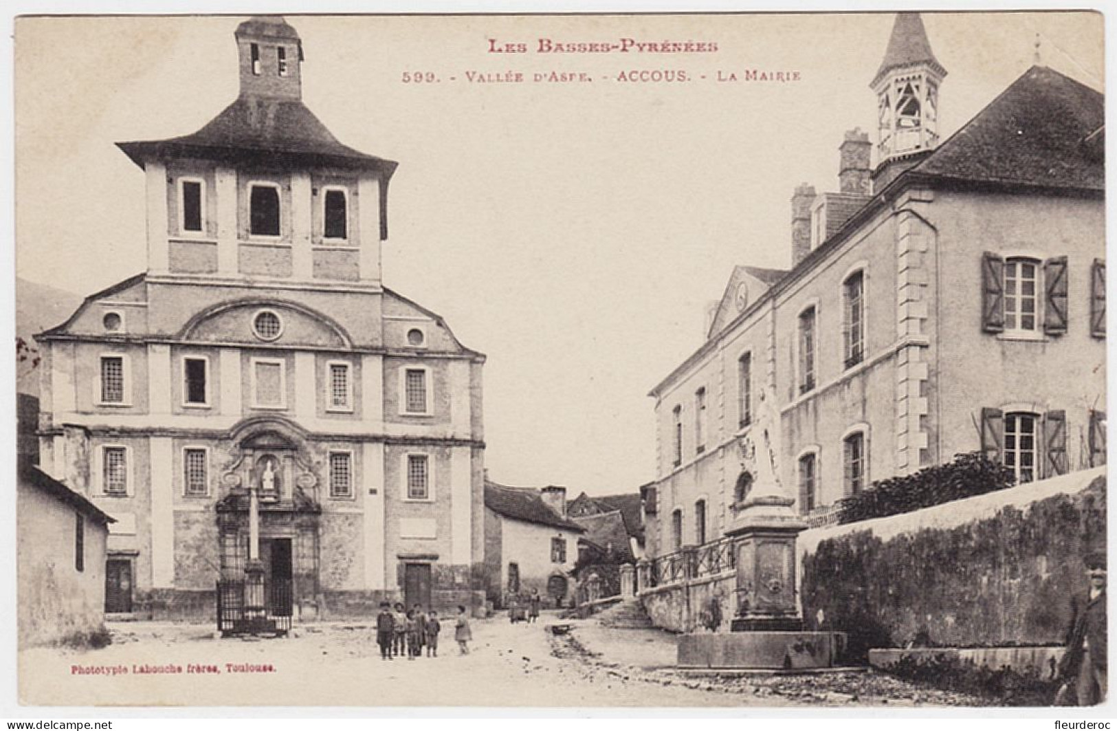 64 - B57544CPA - ACCOUS - ASPE - La Mairie - Bon état - PYRENEES-ATLANTIQUES - Autres & Non Classés