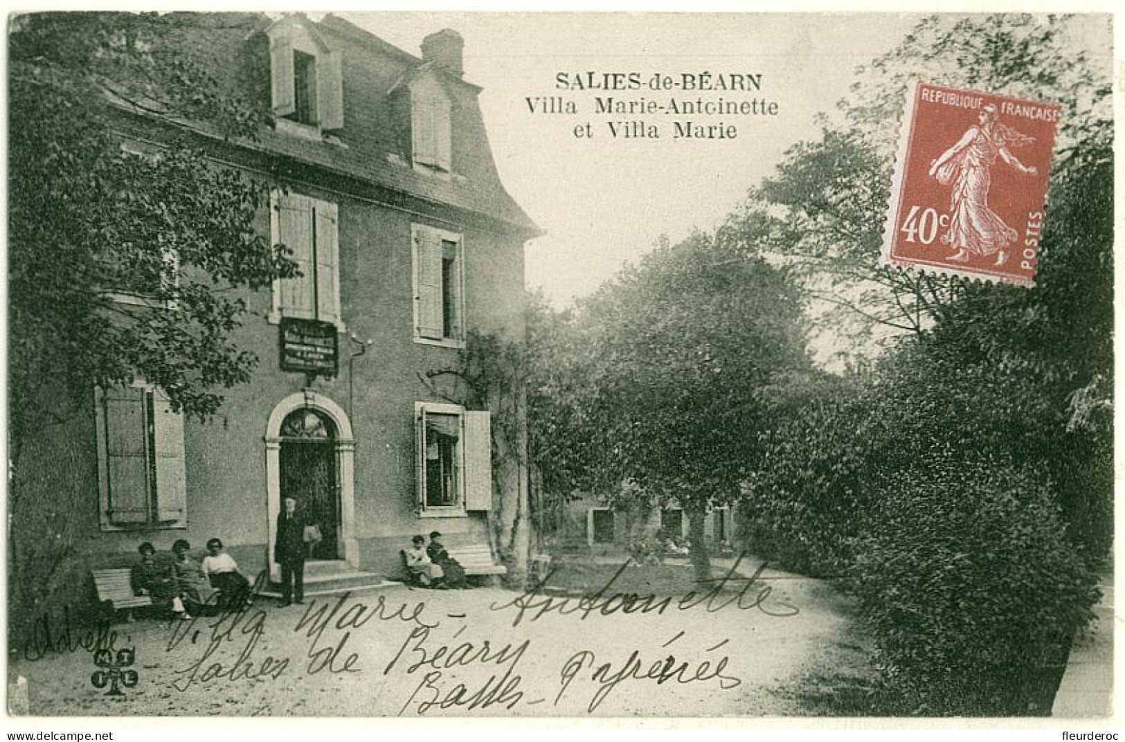 64 - B55941CPA - SALIES DE BEARN - Villa Marie Antoinette Et Villa Marie - Très Bon état - PYRENEES-ATLANTIQUES - Salies De Bearn