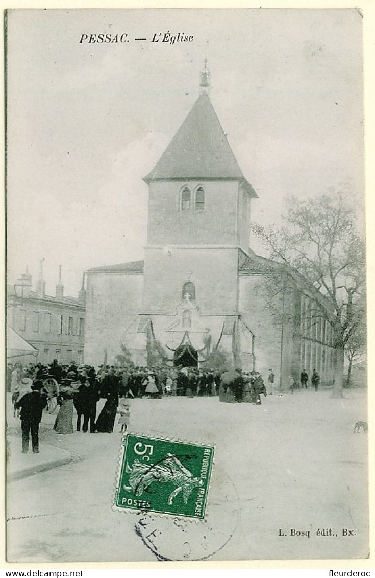 33 - BB53384CPA - PESSAC - Eglise - Mariage Ou Fete - Très Bon état - GIRONDE - Pessac