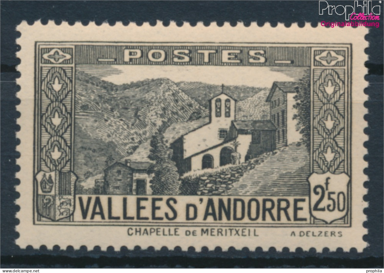 Andorra - Französische Post 74 Postfrisch 1937 Landschaften (10368403 - Ongebruikt