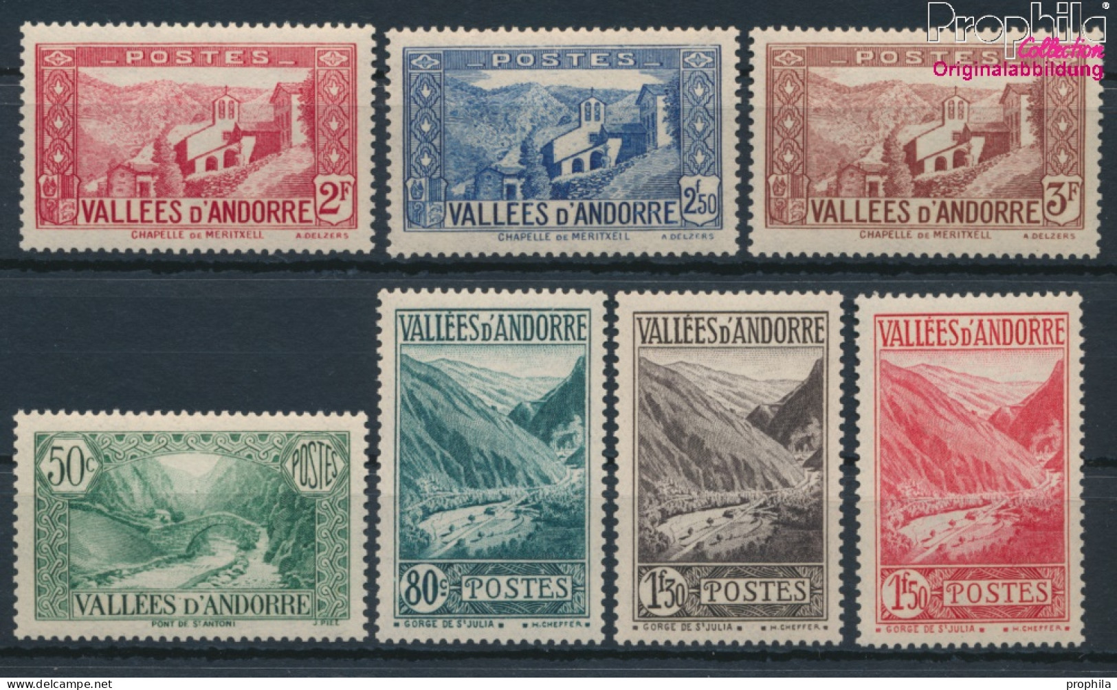 Andorra - Französische Post Postfrisch Landschaften 1941 Landschaften  (10368402 - Ungebraucht