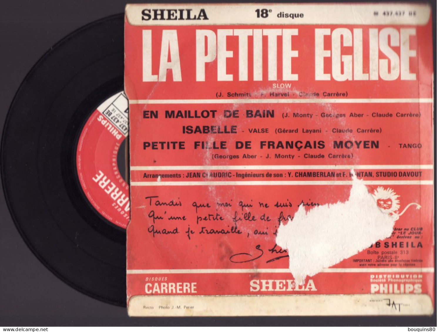 SHEILA PETITE FILLE DE FRANCAIS MOYEN - Autres - Musique Française
