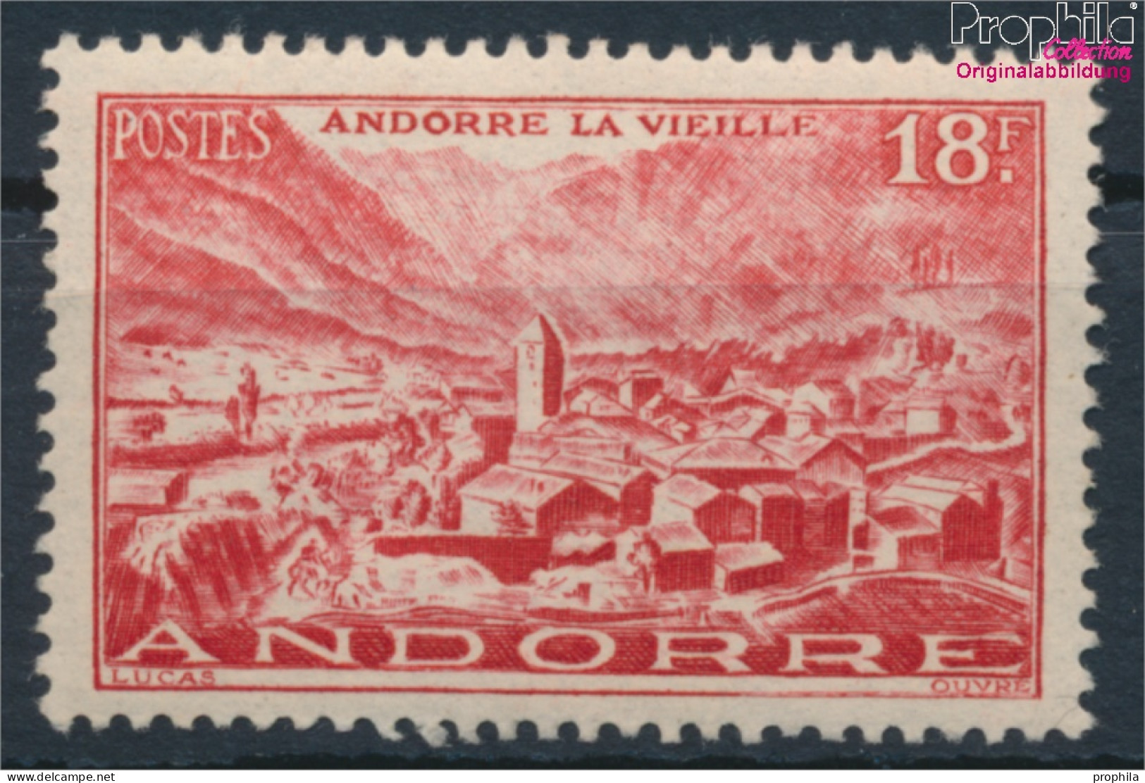 Andorra - Französische Post 133 Postfrisch 1944 Landschaften (10368400 - Unused Stamps