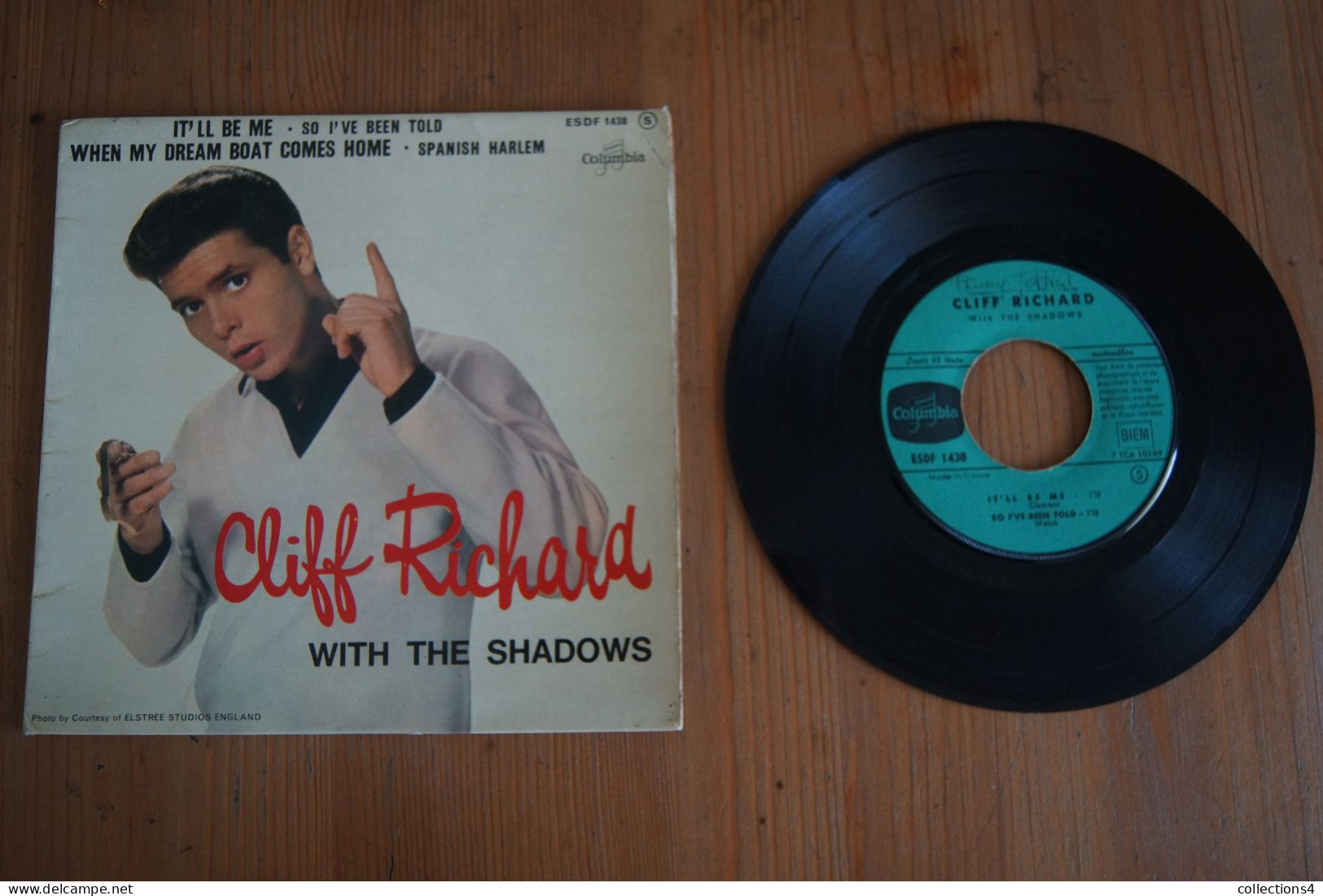 CLIFF RICHARD WITH THE SHADOWS IT LL BE ME  EP 1962 LANGUETTE - 45 T - Maxi-Single