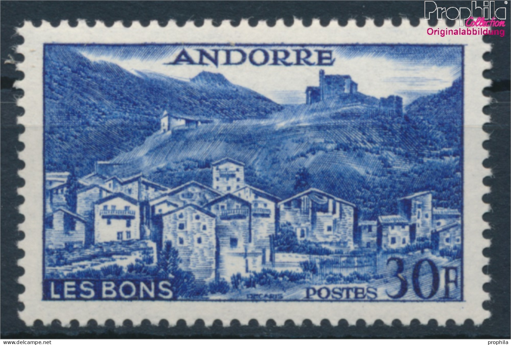 Andorra - Französische Post 154 Postfrisch 1955 Landschaften (10368397 - Neufs