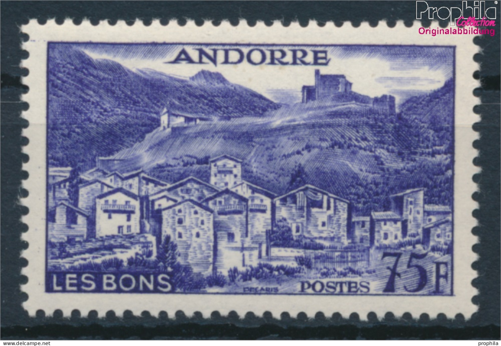 Andorra - Französische Post 157 Postfrisch 1955 Landschaften (10368395 - Ongebruikt