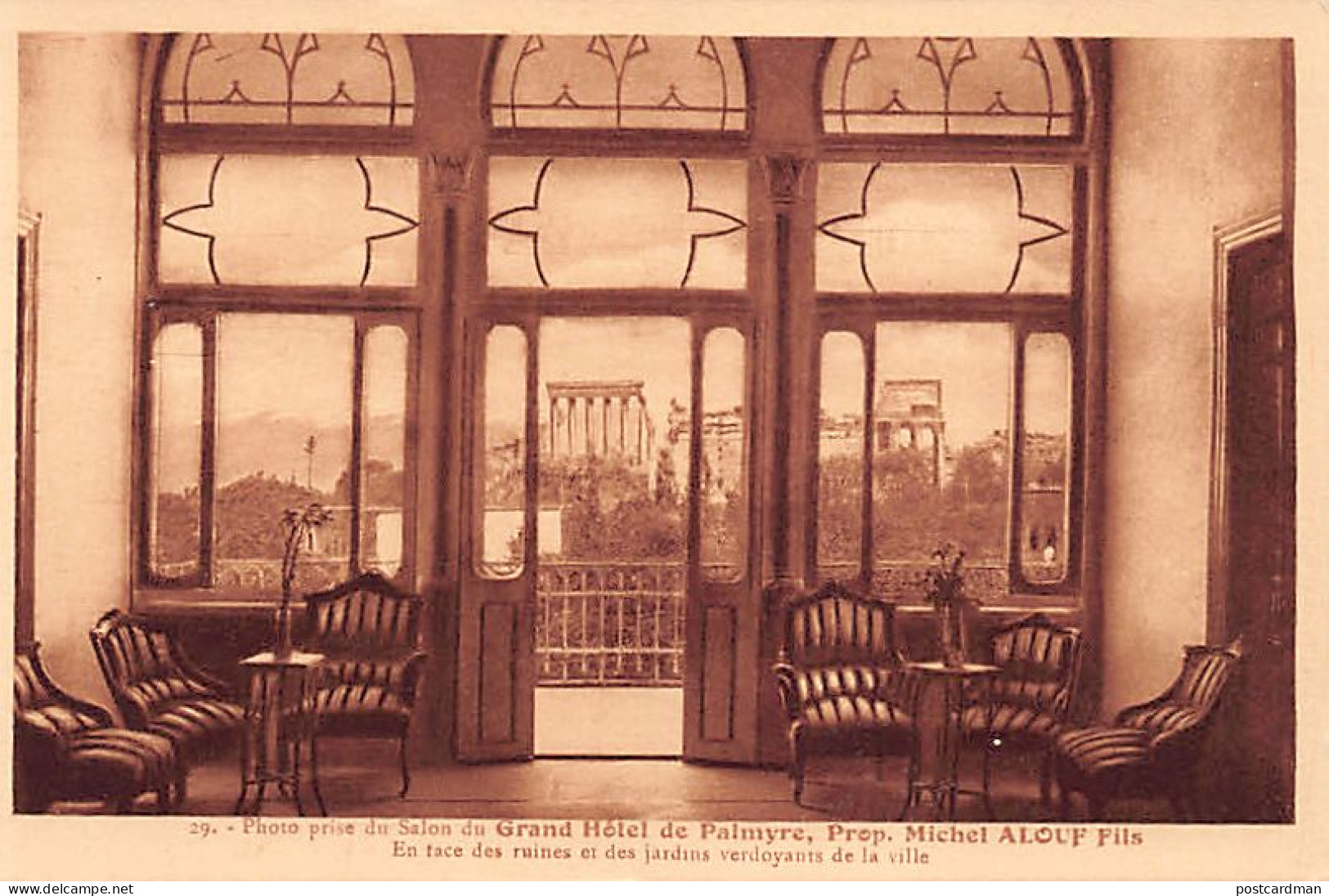 Syrie - PALMYRE - Salon Du Grand Hôtel, Michel Alouf Fils - Ed. Orient-Monuments 29 - Syrie