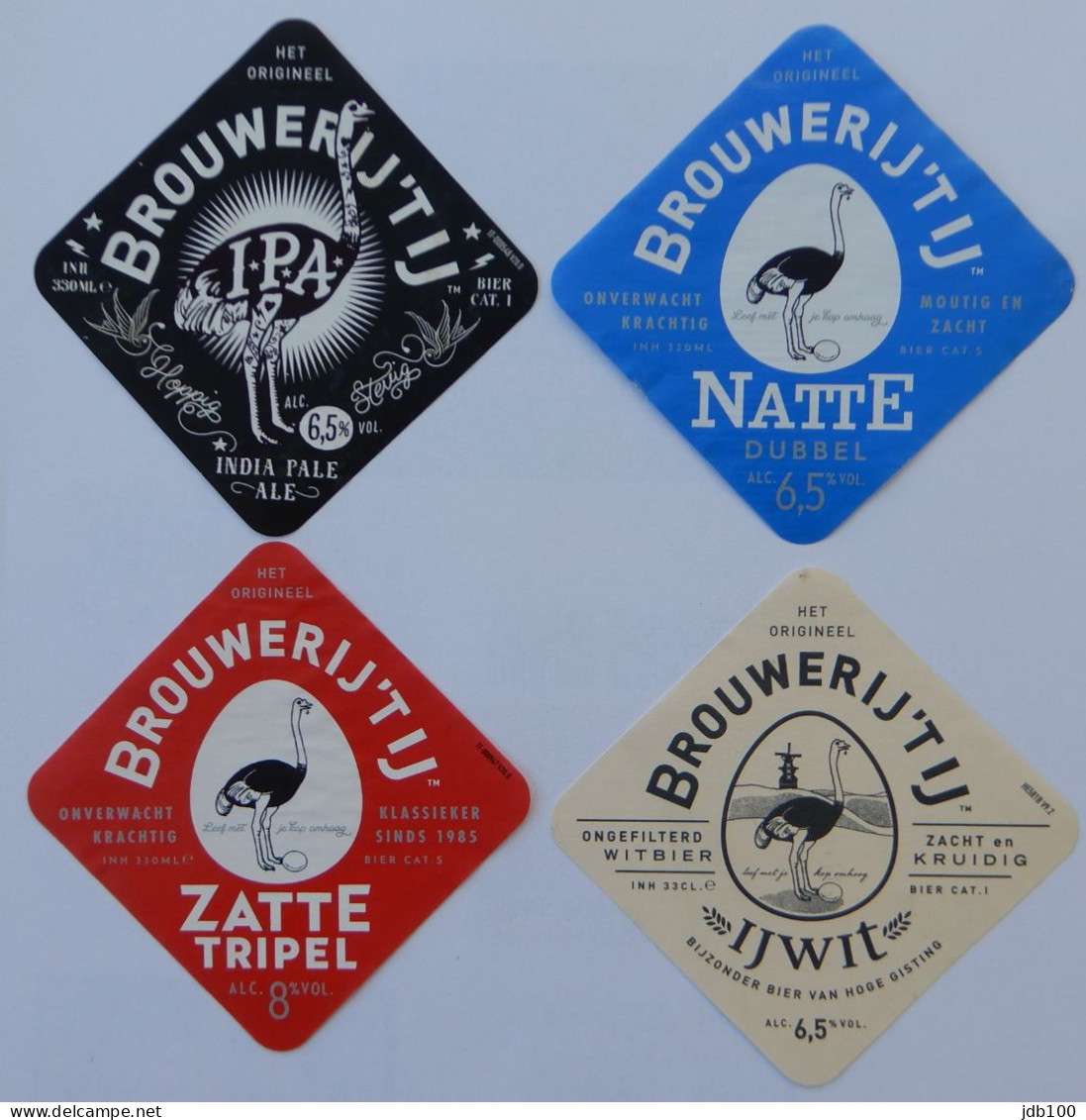 Bier Etiket (5k9), étiquette De Bière, Beer Label, Serie 't Ij Brouwerij 't Ij - Bière