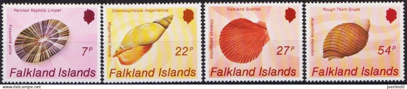 Falkland Islands: 1986 Sea Shells, MNH Set - Islas Malvinas