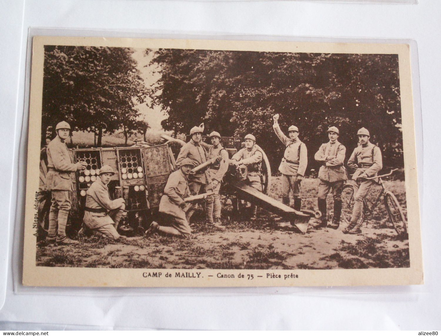 CPA  GUERRE  14/18  -- CAMP  DE  MAILLY - Materiale