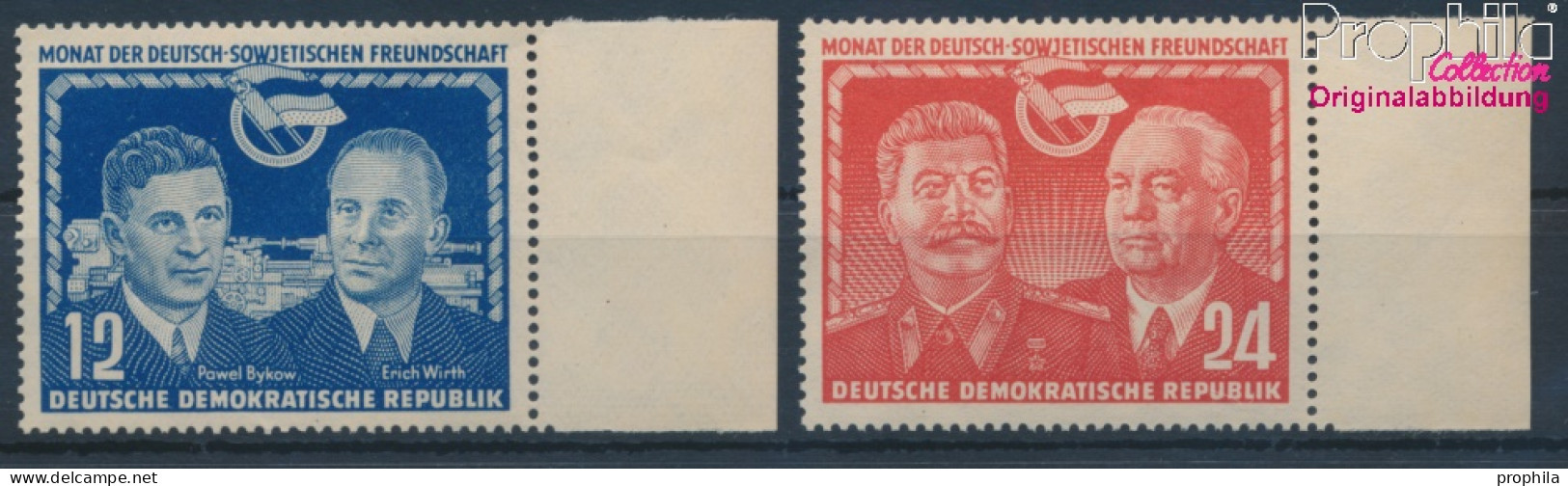 DDR 296-297 (kompl.Ausg.) Postfrisch 1951 Deutsch-sowjetische Freundschaft (10393876 - Nuevos