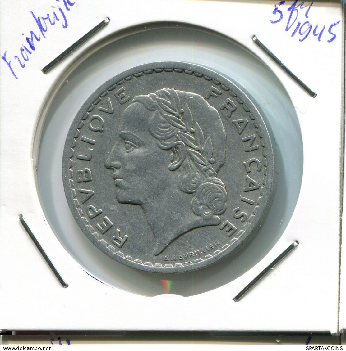 5 FRANCS 1945 FRANCIA FRANCE Moneda #AP017.E.A - 5 Francs