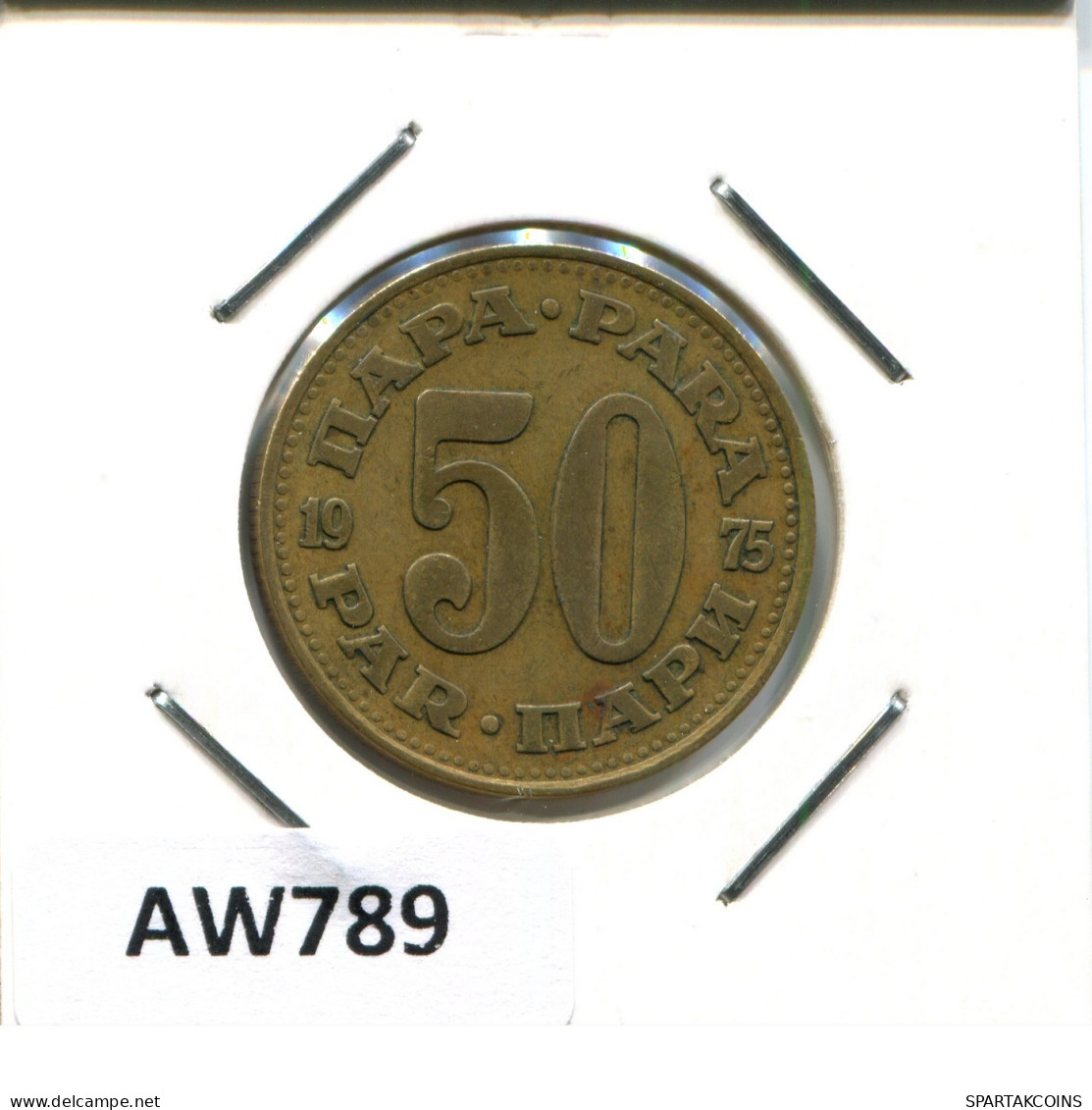 50 PARA 1975 YUGOSLAVIA Coin #AW789.U.A - Yugoslavia