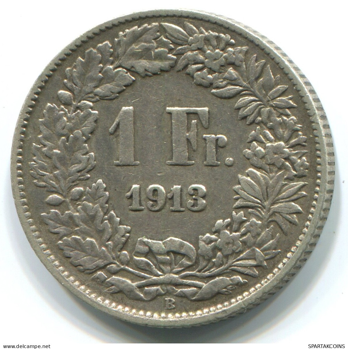 1 FRANC 1913 SCHWEIZ SWITZERLAND Münze #WW1124.D.A - Altri & Non Classificati