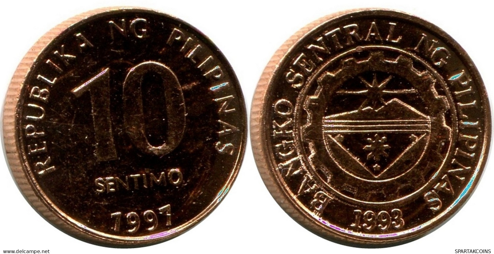 10 CENTIMO 1997 FILIPINAS PHILIPPINES UNC Moneda #M10078.E.A - Filippijnen