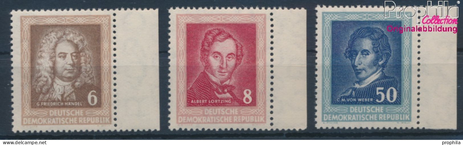 DDR 308-310 (kompl.Ausg.) Postfrisch 1952 Händelfest In Halle (10393869 - Neufs
