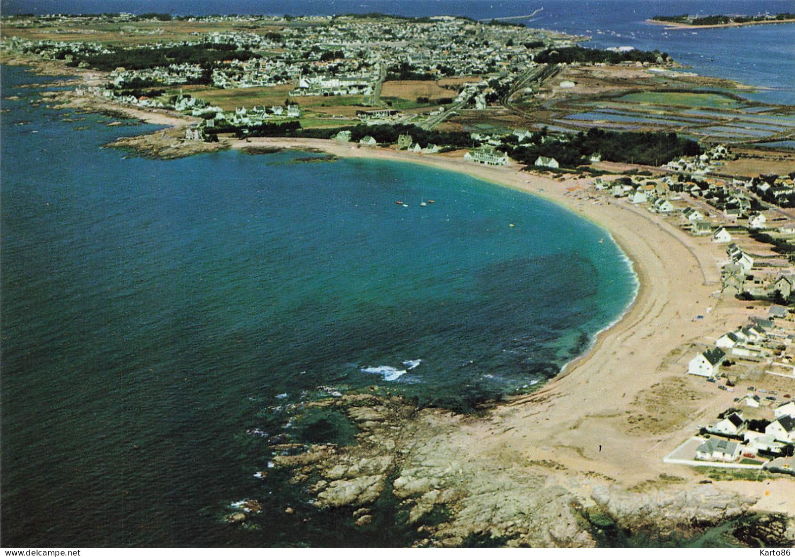 Batz Sur Mer * Vue Aérienne Sur La Plage Valentin Et Le Croisic - Batz-sur-Mer (Bourg De B.)