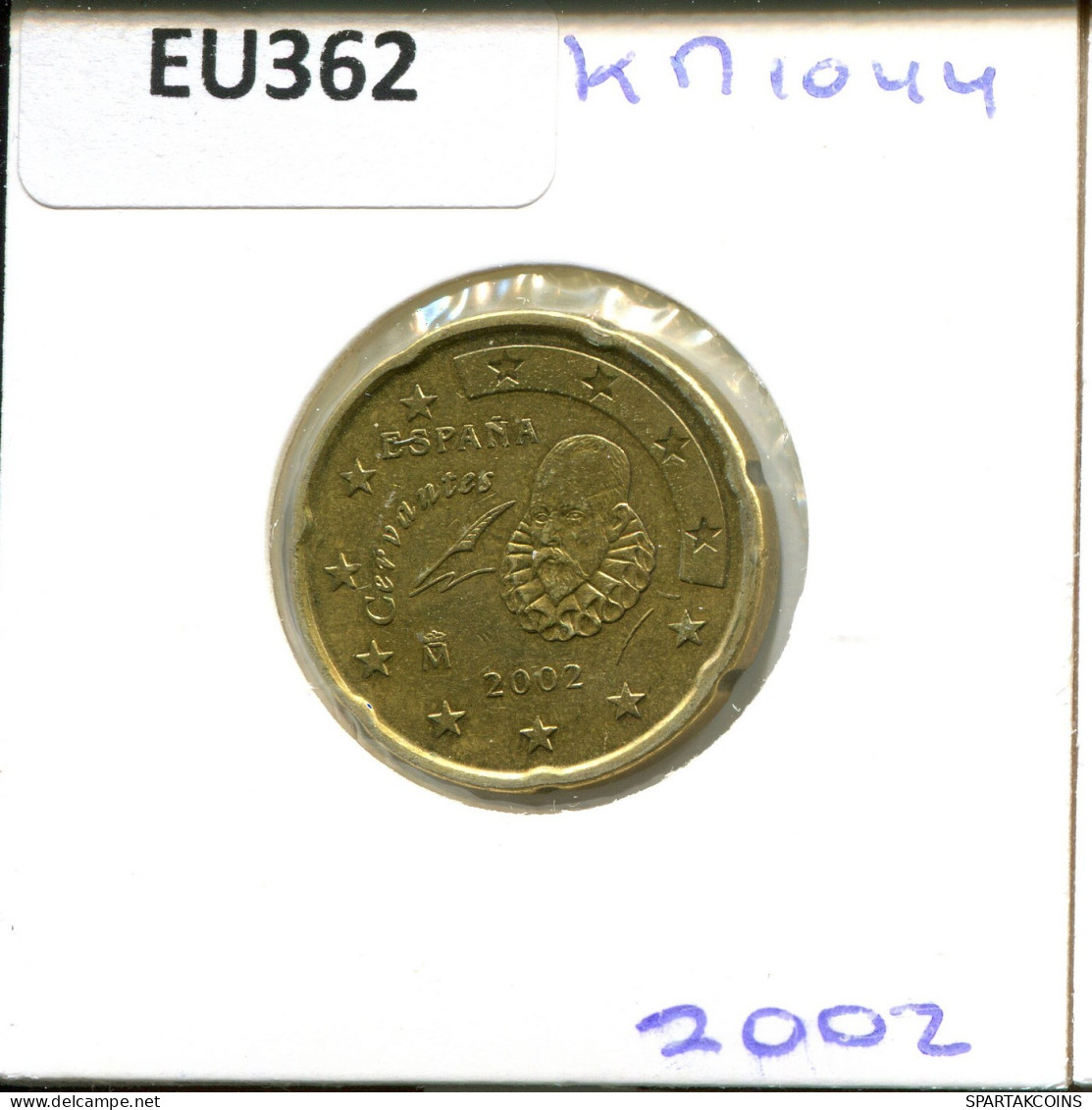 20 EURO CENTS 2002 SPANIEN SPAIN Münze #EU362.D.A - España