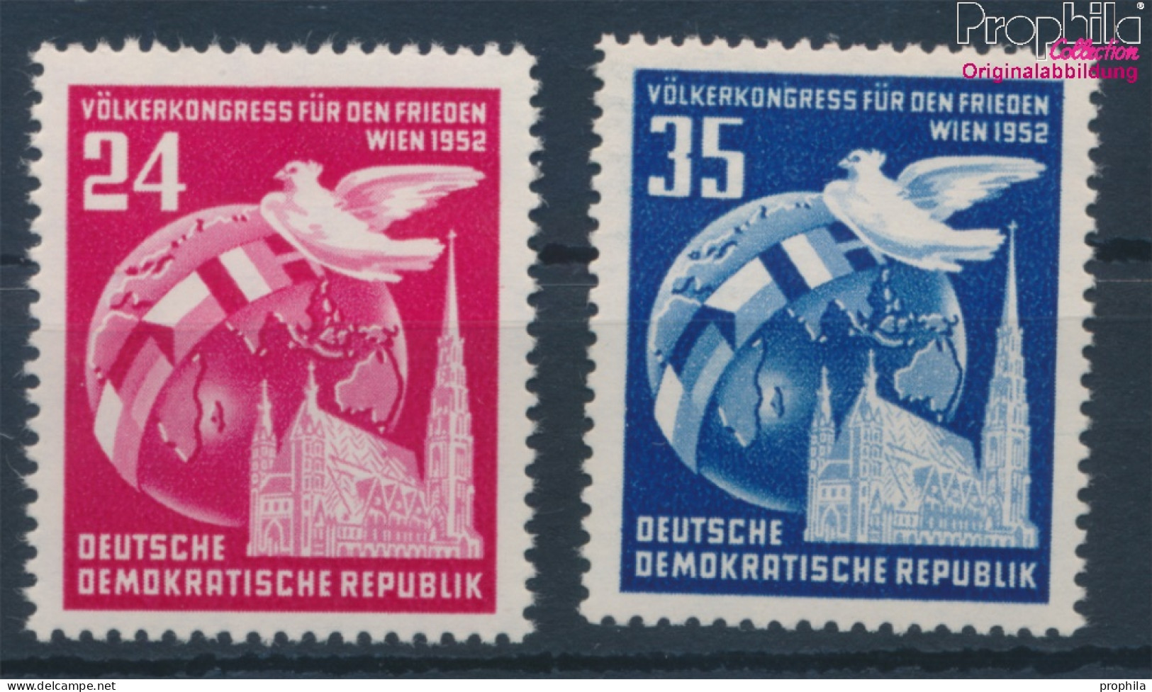 DDR 320-321 (kompl.Ausg.) Postfrisch 1952 Völkerkongreß Für Den Frieden (10393862 - Neufs