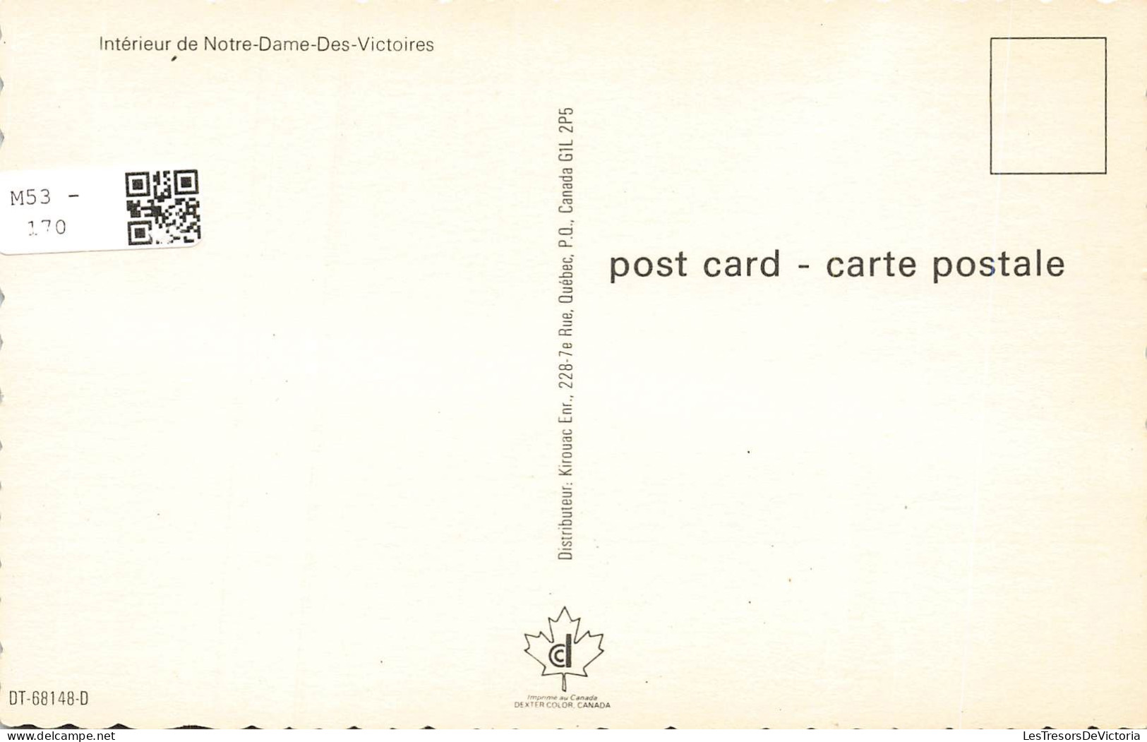 FRANCE - Marcq En Baroeul - Intérieur De Notre Dame Des Victoires - Carte Postale - Marcq En Baroeul