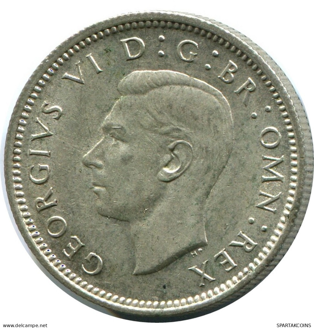 SIXPENCE 1945 UK GROßBRITANNIEN GREAT BRITAIN SILBER Münze #AZ063.D.A - H. 6 Pence