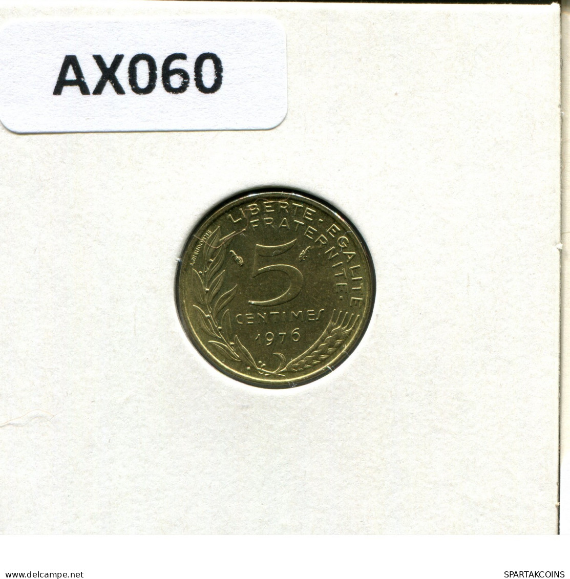 5 CENTIMES 1976 FRANCE Pièce #AX060.F.A - 5 Centimes