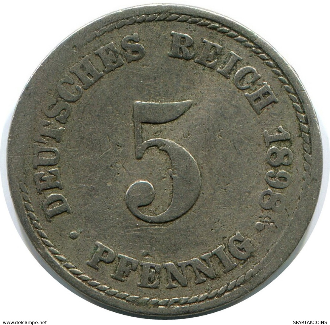5 PFENNIG 1898 A ALEMANIA Moneda GERMANY #DB226.E.A - 5 Pfennig