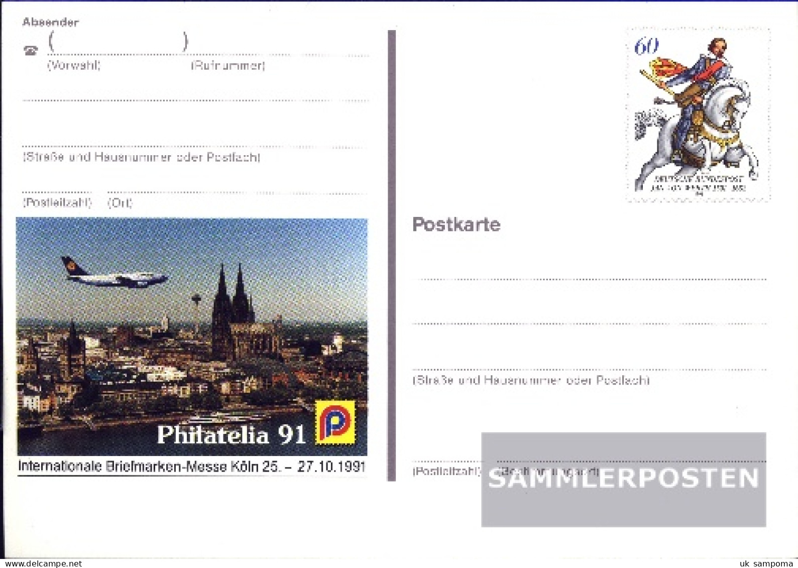 FRD (FR.Germany) PSo25 Special Postcards Gefälligkeitsgestempelt Used 1991 Philatelia 92 - Other & Unclassified