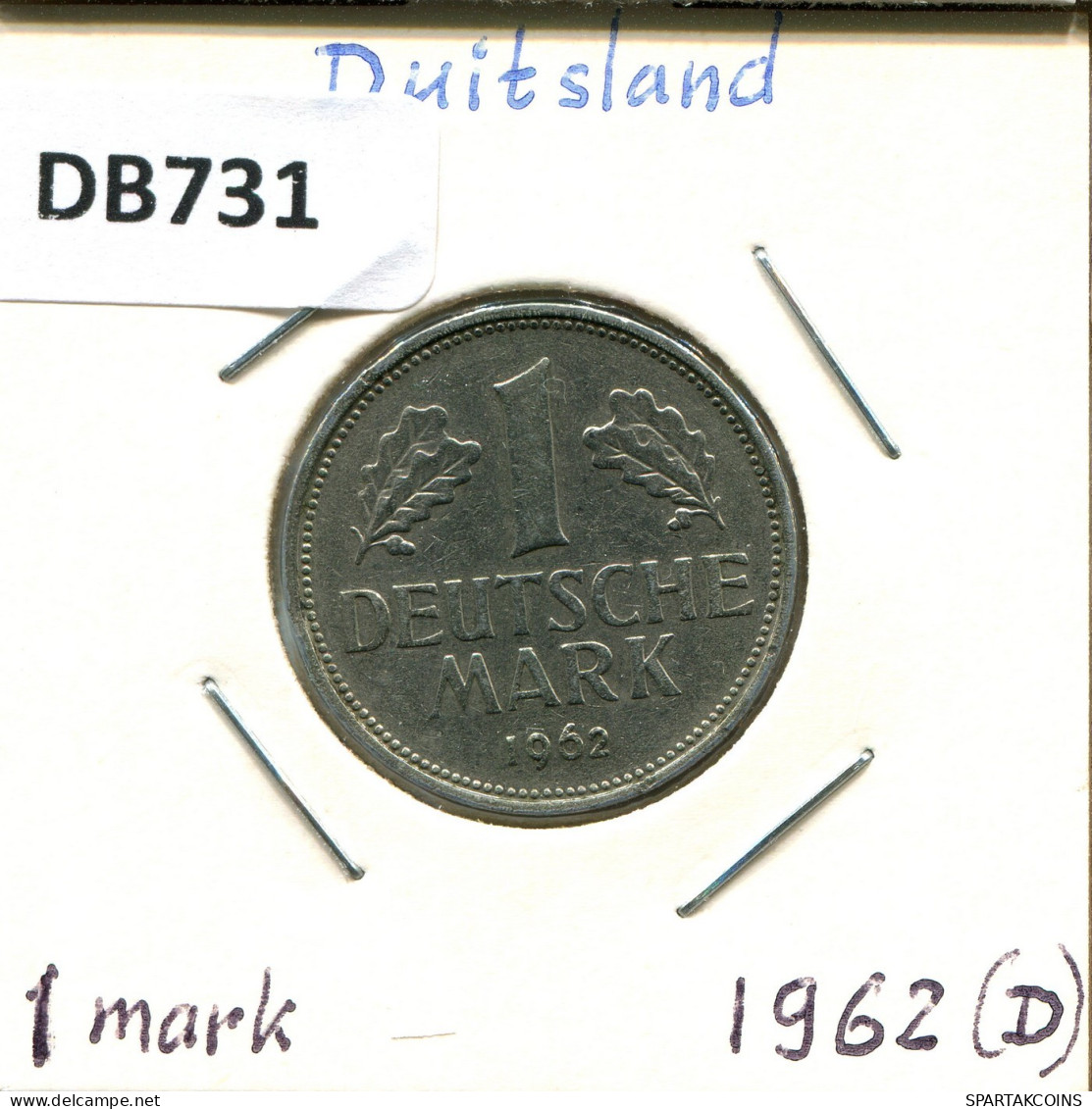 1 DM 1962 D BRD ALEMANIA Moneda GERMANY #DB731.E.A - 1 Marco