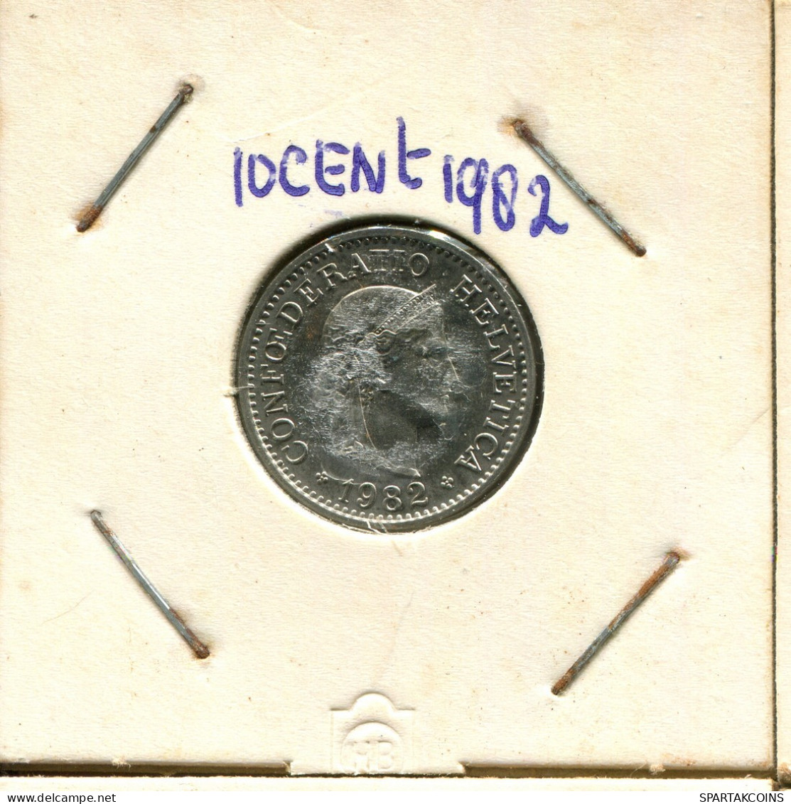 10 RAPPEN 1982 SUIZA SWITZERLAND Moneda #AX976.3.E.A - Other & Unclassified
