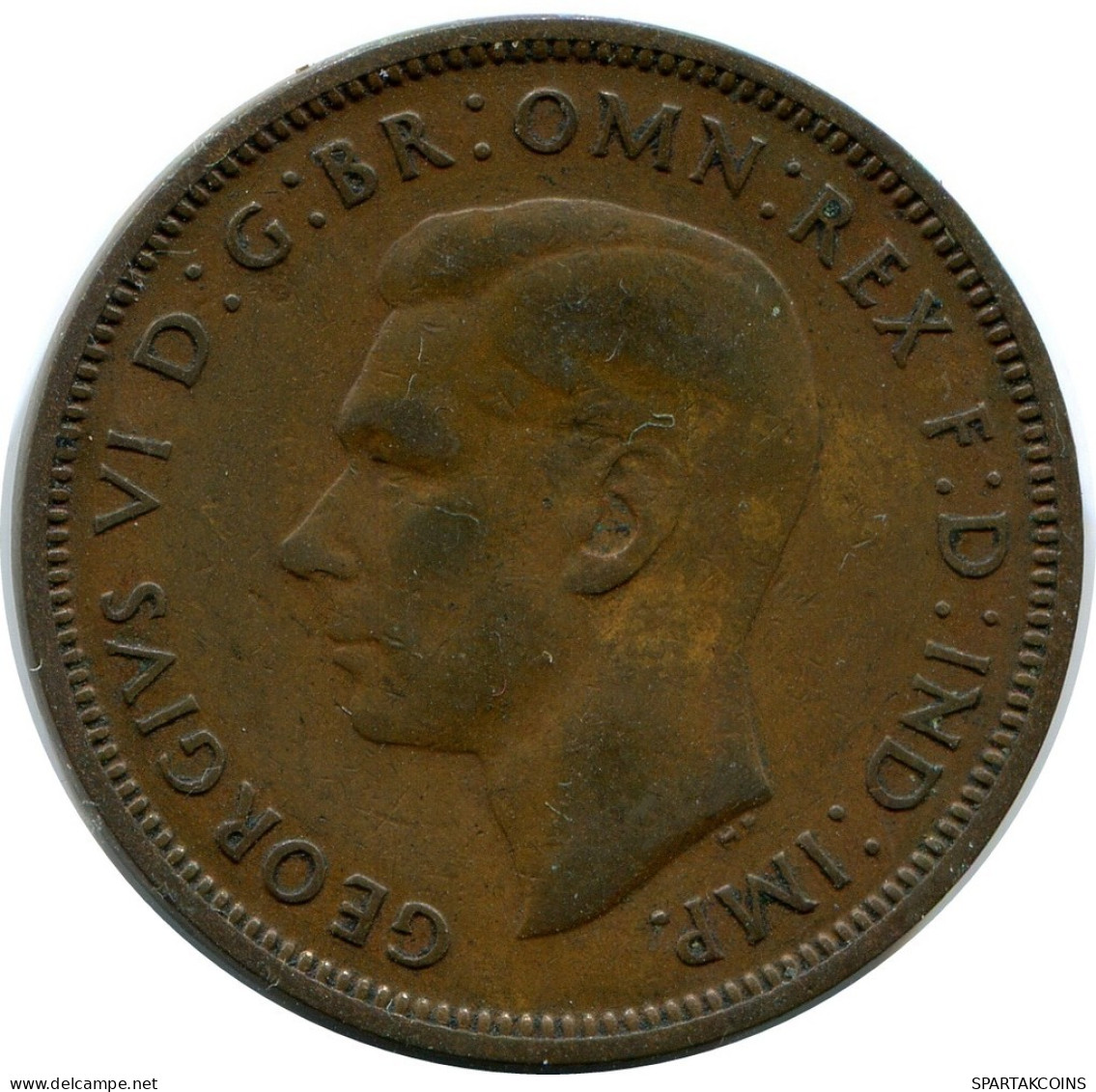 HALF PENNY 1937 UK GROßBRITANNIEN GREAT BRITAIN Münze #AZ733.D.A - C. 1/2 Penny